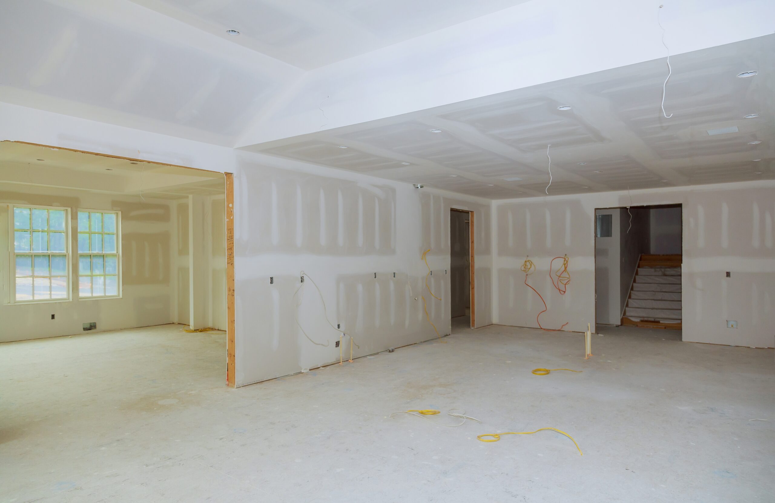Construction finish details drywall tape building industry new home construction interior